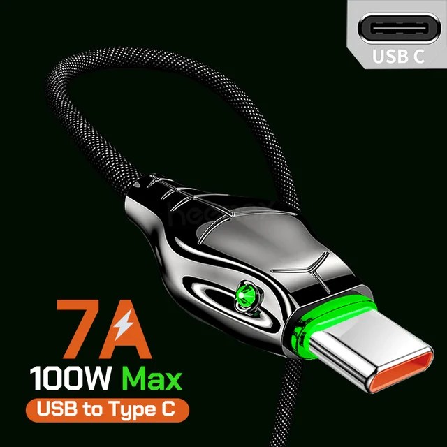 7A USB tipi C kablo 66W Huawei P40 Pro100W için onur 50Pro hızlı şarj kablosu USB-C şarj kablosu Samsung S22 Xiaomi OPPO - Görsel 10