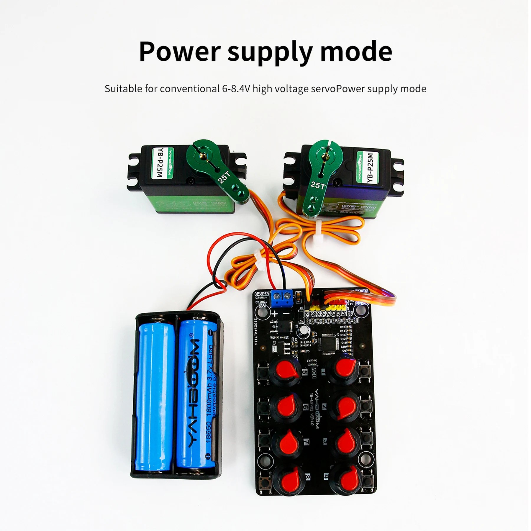 8-Channel PWM Servo kontrol hata ayıklama kurulu akıllı robotik kol DIY elektronik kiti için yüksek hassasiyetli potansiyometre ile donatılmış - Görsel 4