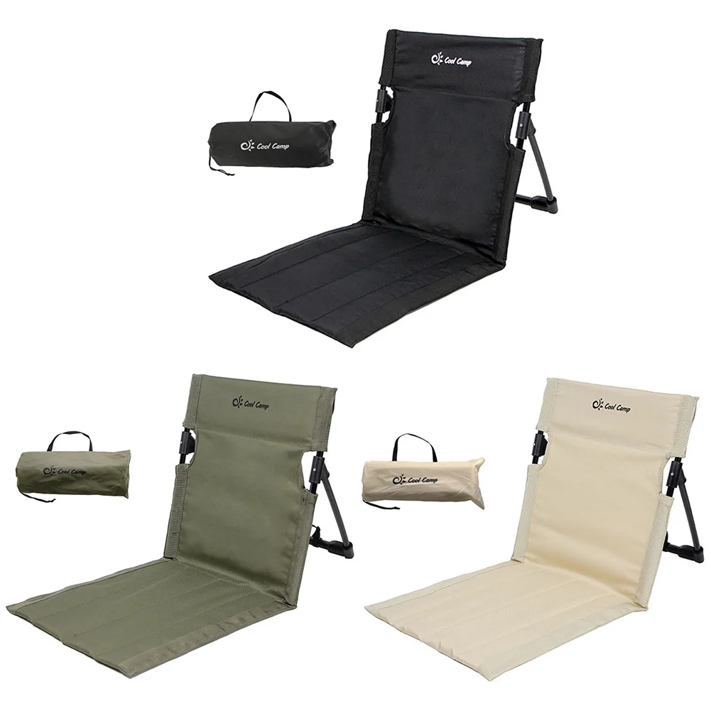 Açık kamp katlanır sırtlı sandalye bahçe tek tembel sandalye arkalığı yastık taşınabilir katlanabilir piknik Backchair plaj sandalyeleri