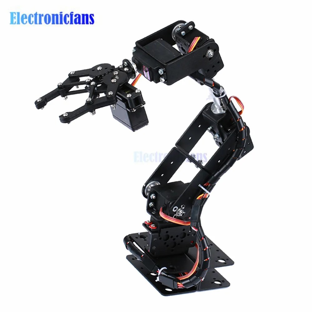 Açık kaynak kodu ve öğretici ile robotik kol kiti 6DOF programlama Robot kol DIY programlama Robot kiti - Görsel 5