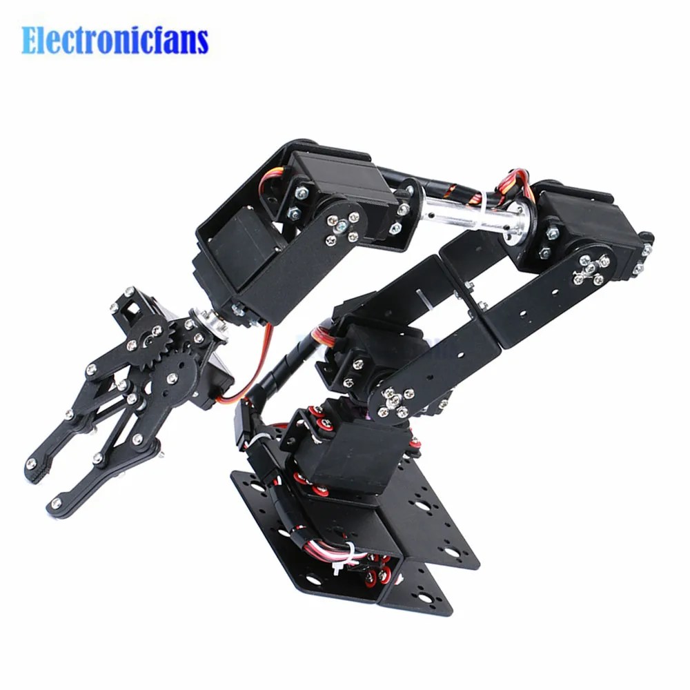 Açık kaynak kodu ve öğretici ile robotik kol kiti 6DOF programlama Robot kol DIY programlama Robot kiti - Görsel 6