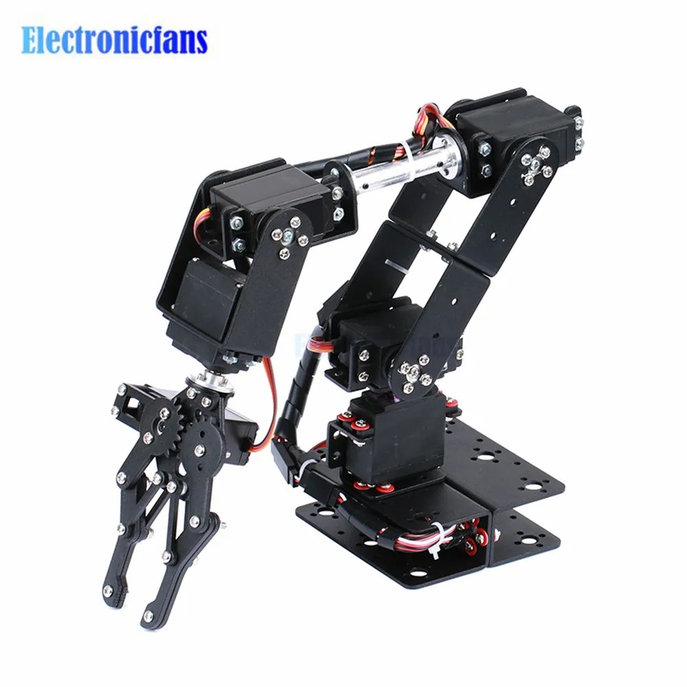 Açık kaynak kodu ve öğretici ile robotik kol kiti 6DOF programlama Robot kol DIY programlama Robot kiti - Görsel 3