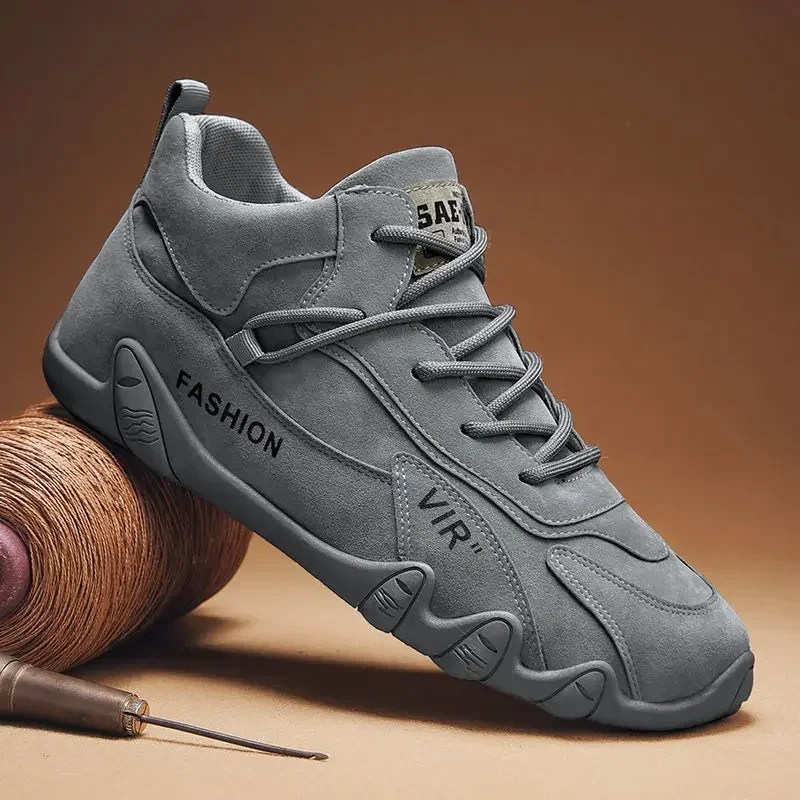 Aşınmaya dayanıklı gündelik erkek ayakkabısı erkek alan iş ayakkabısı yüksek top rahat moda Sall maç ayakkabı Sneakers kaykay