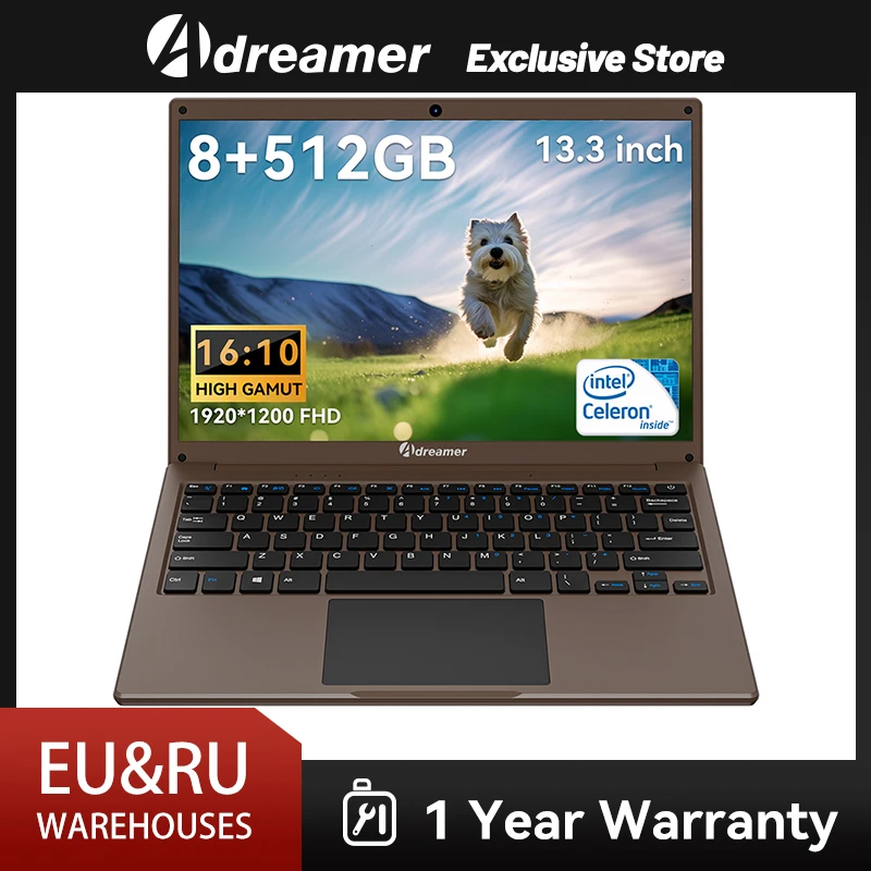 Adleoleobook 13 dizüstü bilgisayarlar ofis okul defterleri Windows 10 Netbook 13 "Intel Celeron N4020 8G 1T SSD WiFi PC için öğrenci