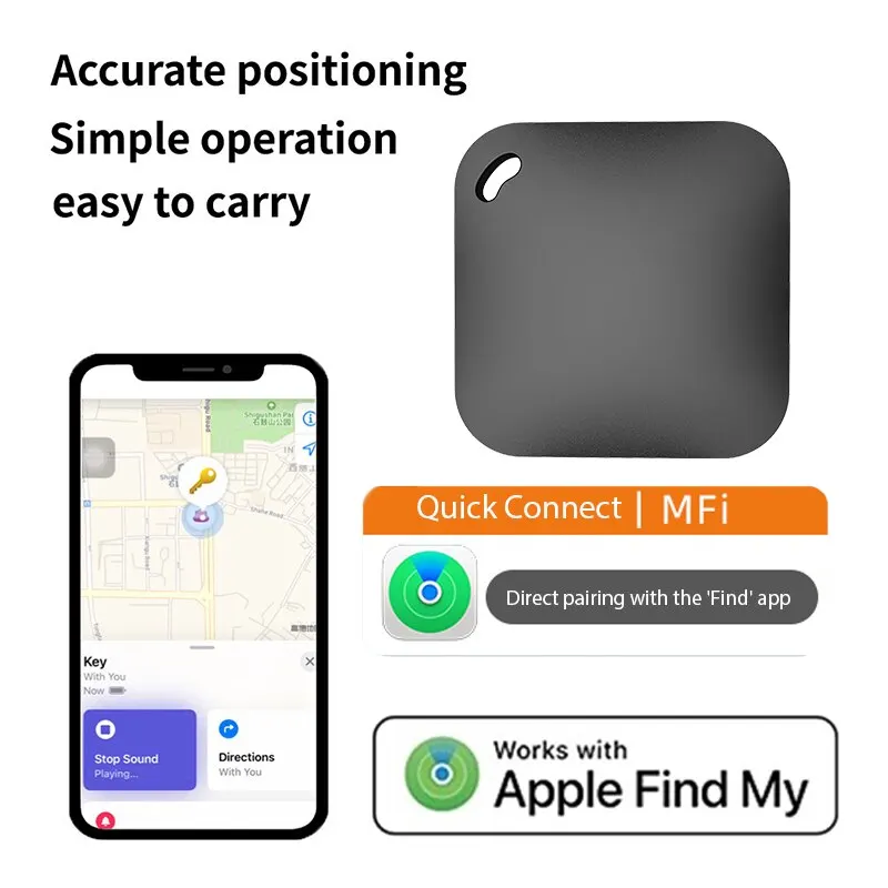 Akıllı Bluetooth GPS Tracker Apple ile çalışmak benim APP ITag bulmak Anti kayıp hatırlatma cihazı MFI anma bulucu araba anahtarı Pet çocuklar bulucu