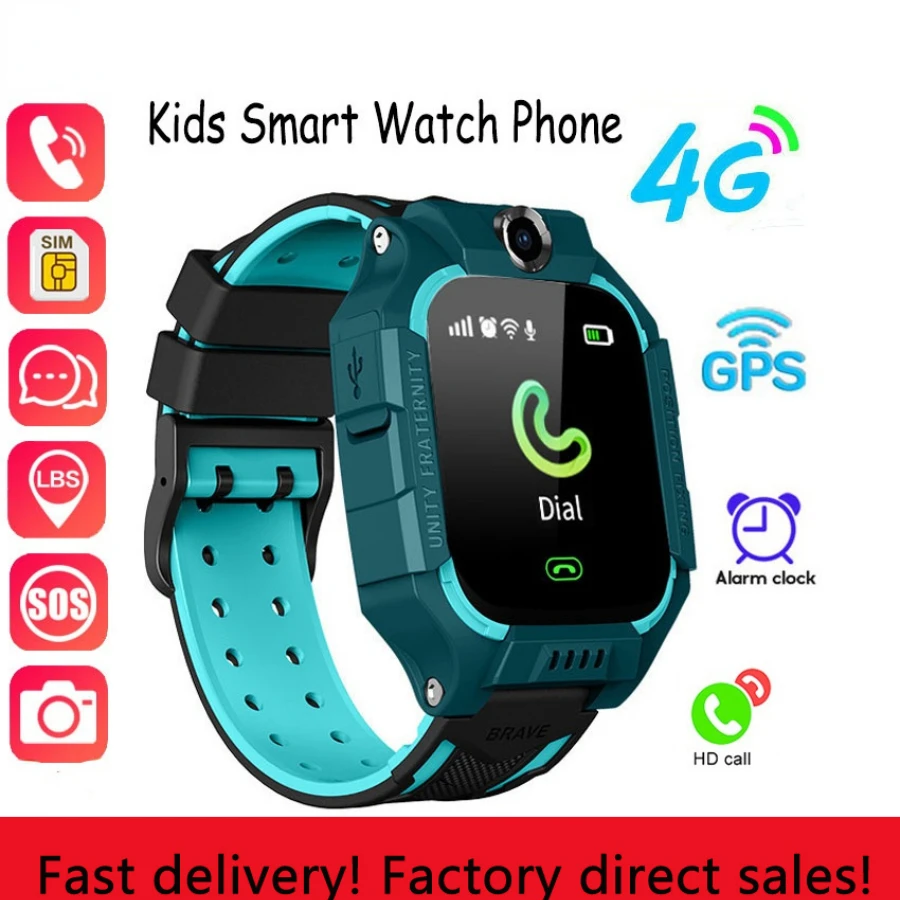 Akıllı çocuklar İzle Gps çağrı mesaj kartı Sim su geçirmez Smartwatch çocuklar için S0S fotoğraf uzaktan IOS Android için hakiki hediye yeni