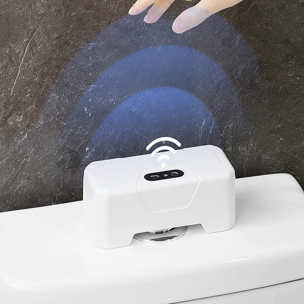 Akıllı tuvaletler gömme sensör düğmesi temassız akıllı tuvaletler ev otel banyo için kablosuz verici ile gömme düğme