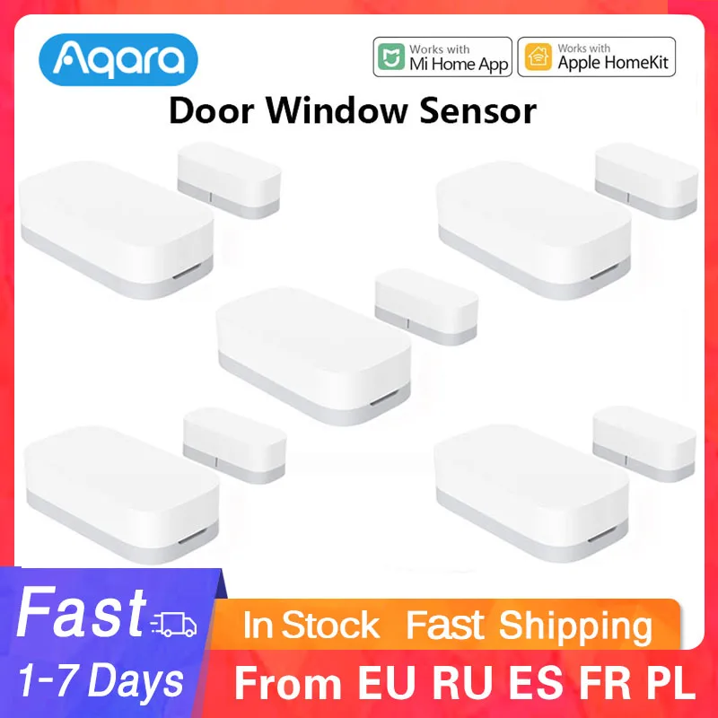 Akara kapı pencere sensörü Mini Zigbee fonksiyonu uzaktan kumanda Alarm güvenlik akıllı kapı sensörü Mi ev elma Homekit