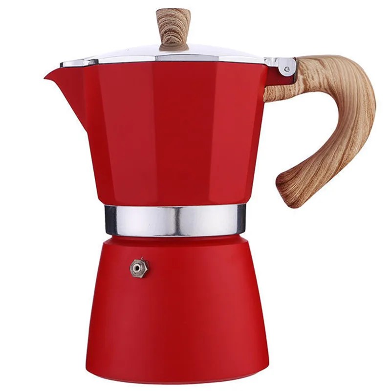 Alüminyum Moka Pot için 3/6 bardak taşınabilir İtalyan Espresso kahve makinesi makinesi cezve kamp