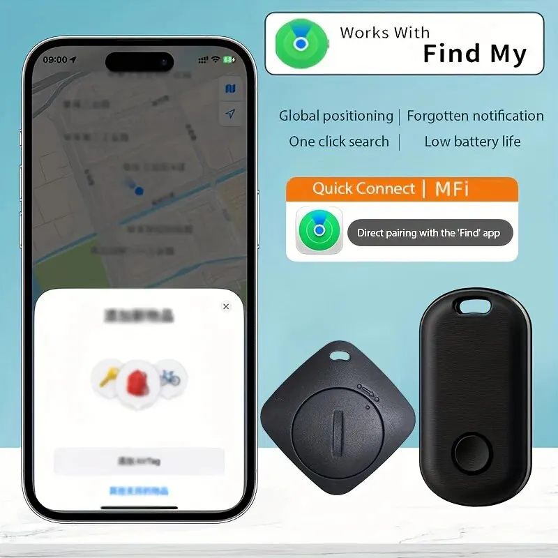 Anahtar GPS izci Bluetooth benim APP bulmak ile çalışır küresel konumlandırma bulucu akıllı anti-kayıp Alarm hatırlatma pozisyoner iPhone için