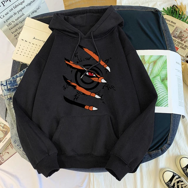 Anime Hoodie kazak Kurama baskı kazak kadın kazak erkekler moda boy Hoodies çocuk Boys kız giyim ceketler mont