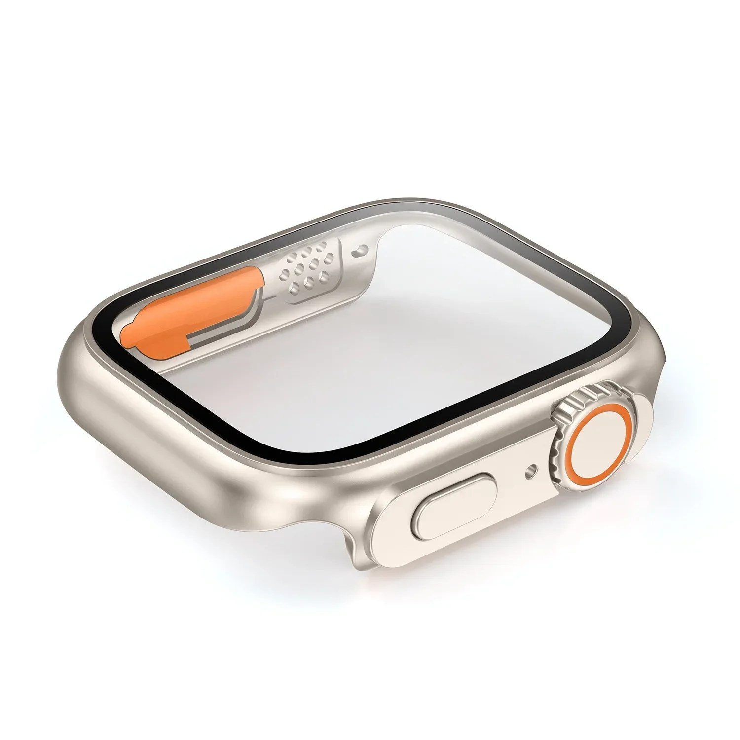 Apple için PC firma kapak İzle vaka 45mm 41mm 44mm 40mm 42mm 38mm cam görünüm yükseltme ultra iWatch serisi 9 8 7 SE iWatch 6 5 4