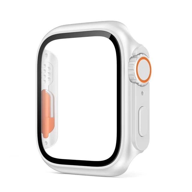 Apple için PC firma kapak İzle vaka 45mm 41mm 44mm 40mm 42mm 38mm cam görünüm yükseltme ultra iWatch serisi 9 8 7 SE iWatch 6 5 4 - Görsel 13