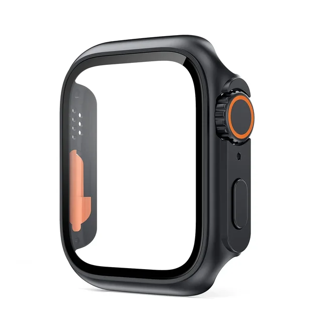Apple için PC firma kapak İzle vaka 45mm 41mm 44mm 40mm 42mm 38mm cam görünüm yükseltme ultra iWatch serisi 9 8 7 SE iWatch 6 5 4