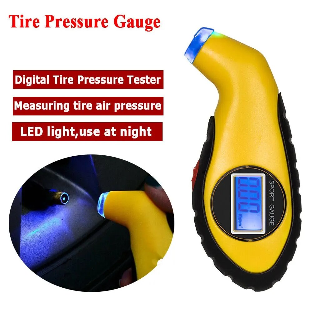 Araba bisiklet kamyon otomatik hava PSI metre cihazı lastik dijital lastik basınç göstergesi LCD