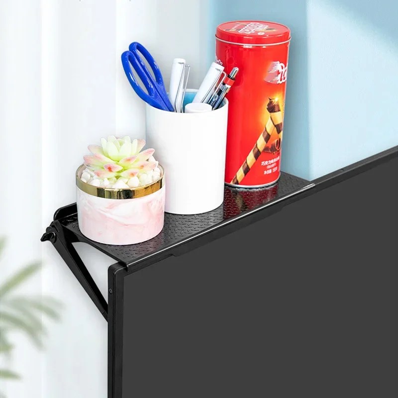 Ayarlanabilir TV ekran üst depolama rafı tutucu bilgisayar monitörü masaüstü stant TV raf vitrin depolama rafı