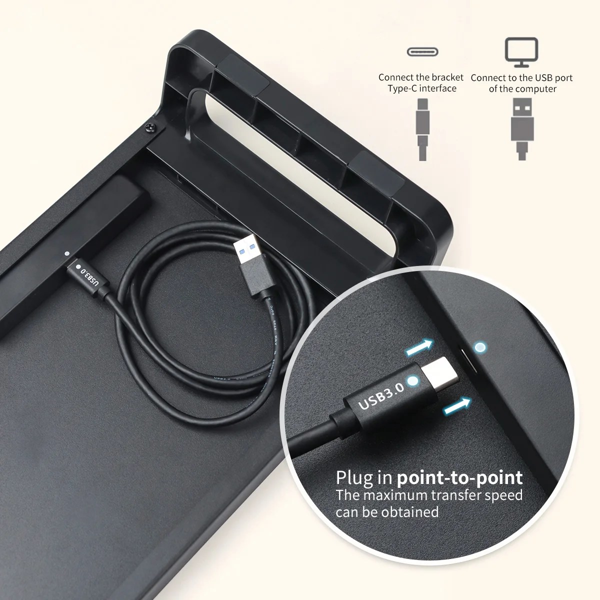 Azaltılmış boyun zorlanma için monitör danışma standı ABS bacaklar alüminyum monitör yükseltici USB3.0 Hub PC bilgisayar Laptop ile masa üstü organiser - Görsel 3