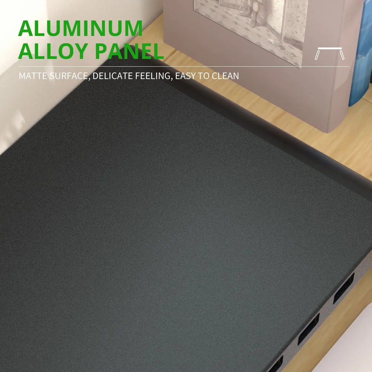 Azaltılmış boyun zorlanma için monitör danışma standı ABS bacaklar alüminyum monitör yükseltici USB3.0 Hub PC bilgisayar Laptop ile masa üstü organiser - Görsel 4