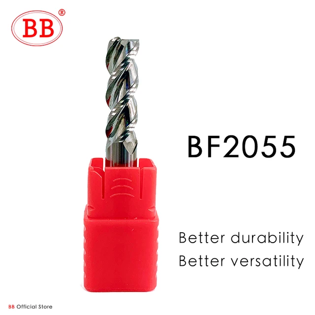 BB 3 flüt karbür freze kesicisi Tungsten End Mill CNC takım 1 ila 20mm HRC55 alüminyum fiberglas akrilik ahşap bakır plastik
