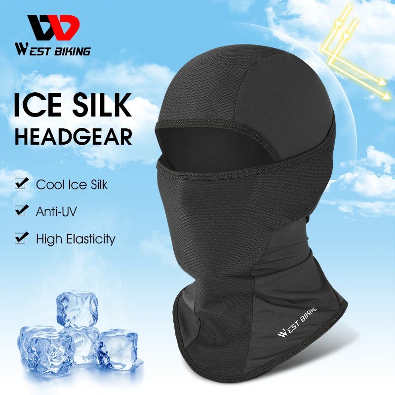 Batı bisiklet bisiklet eşarp yaz serin şapka nefes Anti-UV spor Balaclava bisiklet şapkalar MTB bisiklet motosiklet kask astar
