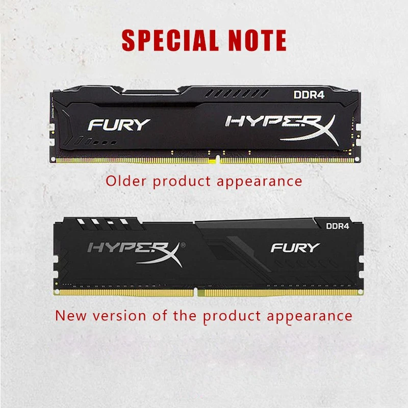 Bellek Ram DDR4 8GB 16GB 32GB 3200MHz 2133MHz 2400MHz 2666MHz DIMM 288Pin 1.2V DDR4 RAM PC4-25600 21300 bellek HyperX öfke