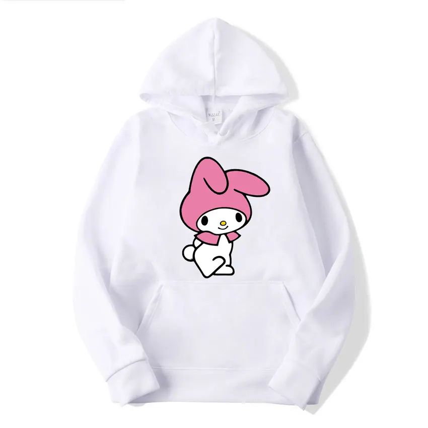 Benim melodi karikatür Anime kadın kazak üstleri bahar sonbahar erkekler Hoodie 2024 yeni moda pembe spor çift kazak giysileri