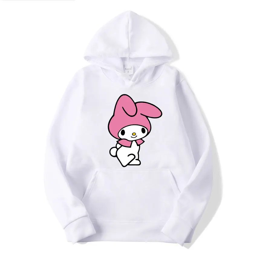 Benim melodi karikatür Anime kadın kazak üstleri bahar sonbahar erkekler Hoodie 2024 yeni moda pembe spor çift kazak giysileri - Görsel 2