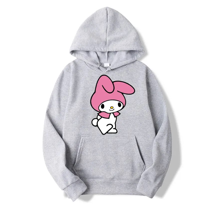 Benim melodi karikatür Anime kadın kazak üstleri bahar sonbahar erkekler Hoodie 2024 yeni moda pembe spor çift kazak giysileri - Görsel 4