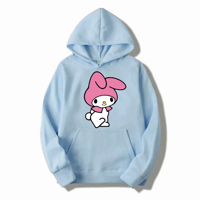 Benim melodi karikatür Anime kadın kazak üstleri bahar sonbahar erkekler Hoodie 2024 yeni moda pembe spor çift kazak giysileri