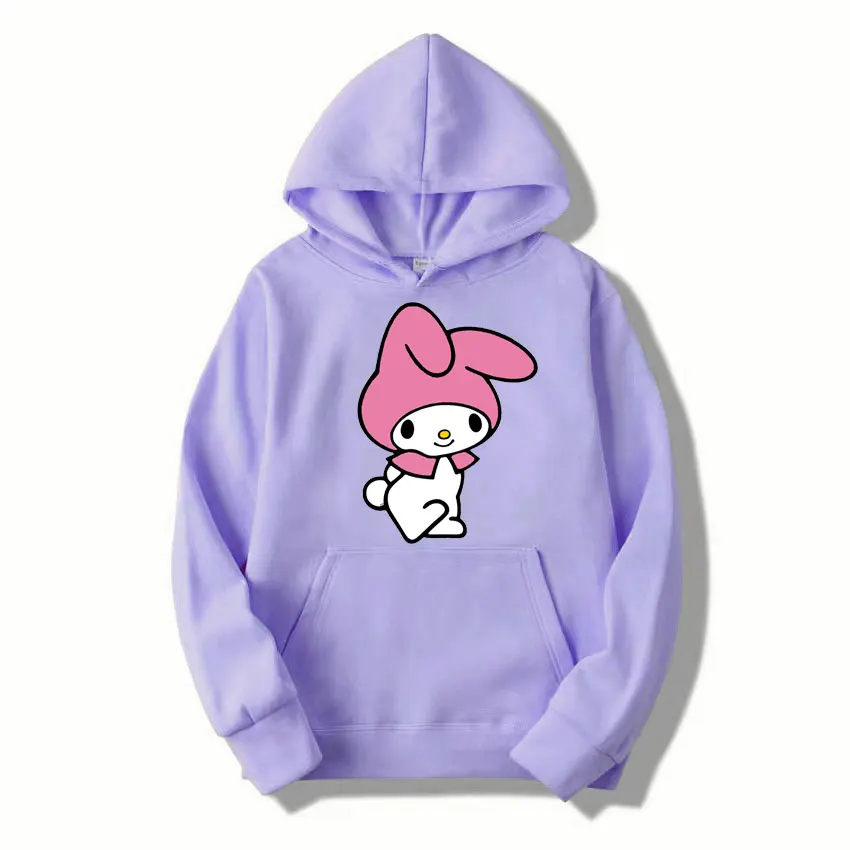 Benim melodi karikatür Anime kadın kazak üstleri bahar sonbahar erkekler Hoodie 2024 yeni moda pembe spor çift kazak giysileri