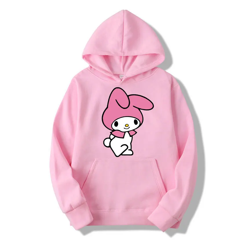Benim melodi karikatür Anime kadın kazak üstleri bahar sonbahar erkekler Hoodie 2024 yeni moda pembe spor çift kazak giysileri