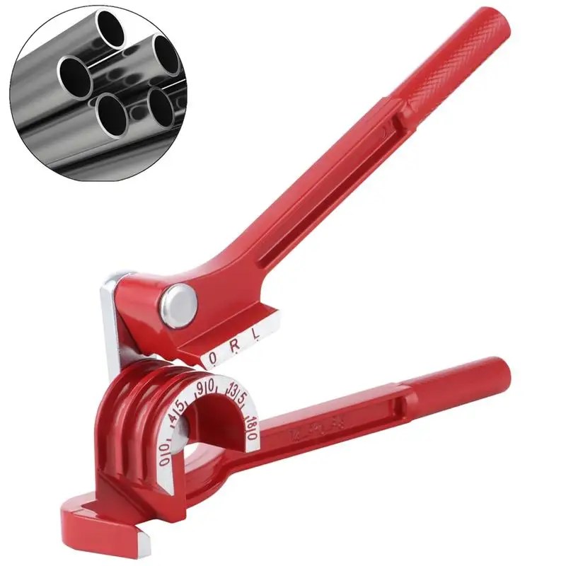 Boru bükücü 3-In-1 tüp Bender boru Bender için 1/4 "5/16" 3/8 "tüp 0-180 ° manuel tüpler bükme aracı için bakır pirinç alüminyum