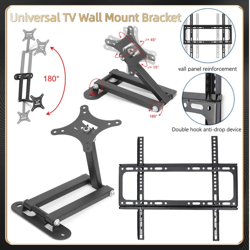 C310 evrensel TV duvar montaj aparatı raf ayarı TV raflı Stand için 17-32 inç 32-65 inç LED monitör desteği televizyon