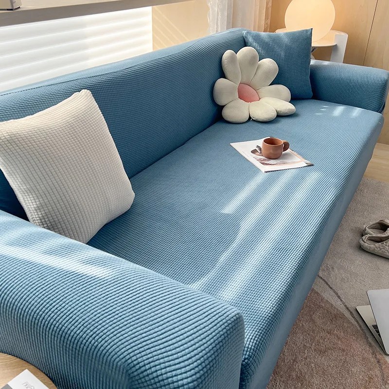 Canlı konfor elastik kanepe kılıfı oturma odası için streç Polar Polar Slipcover koltuk örtüsü 1/2/3/4 koltuklu L şekli köşe kanepe