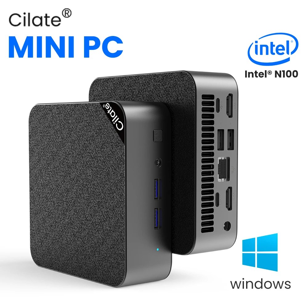 Cilate M9 Mini PC Alder göl N100 minipc windows 11 Pro DDR4 16GB RAM 512GB SSD mini pc oyun WIFI6 BT5.2 intel çekirdek