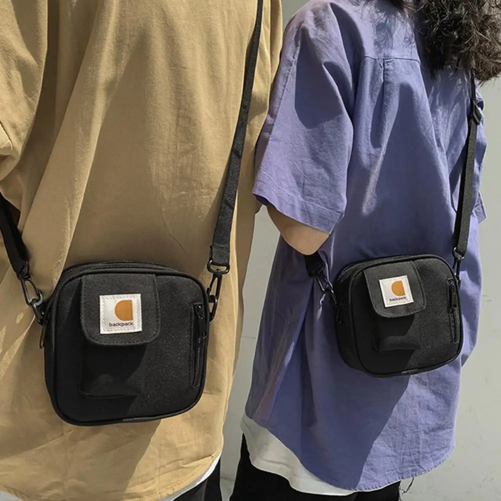 Crossbody çanta küçük ayarlanabilir omuz askısı fermuar kapatma depolama Oxford bez erkekler kadınlar için askılı çanta telefon kılıfı dükkanı