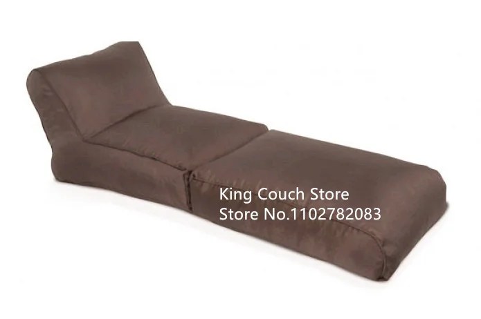 Dış bahçe ev mobilya seti aşk koltuk açık fasulye torbası recliner şezlong, 160m uzun plaj beanbag kanepe kılıfı sadece