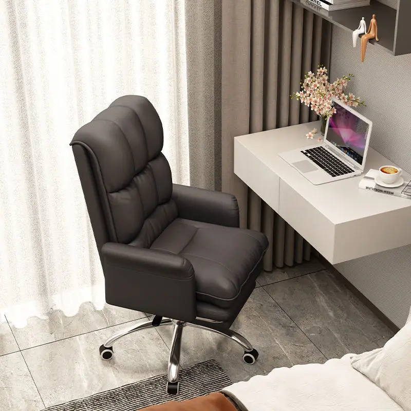 Döner ofis koltuğu geri rahat destek rulosu bilgisayar eğlence yönetici taban kol sandalyeler tasarım chaergonomic ergonomik mobilya