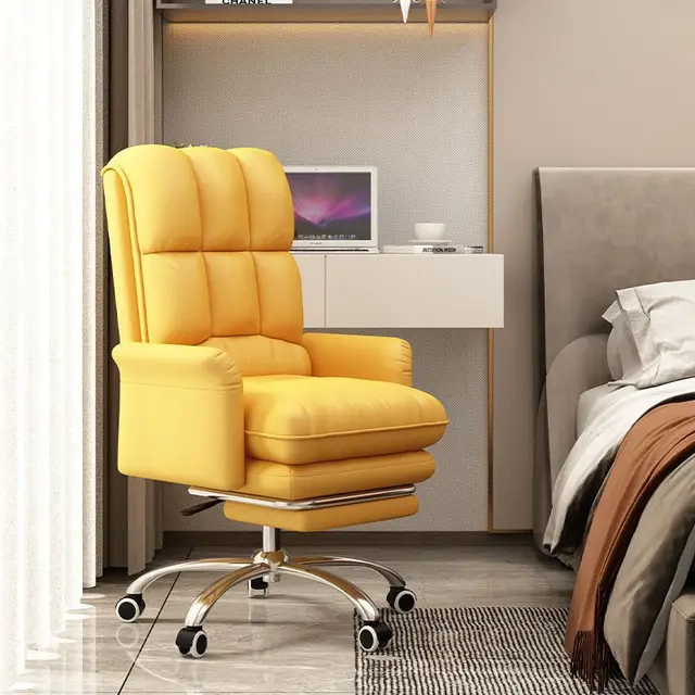Döner ofis koltuğu geri rahat destek rulosu bilgisayar eğlence yönetici taban kol sandalyeler tasarım chaergonomic ergonomik mobilya