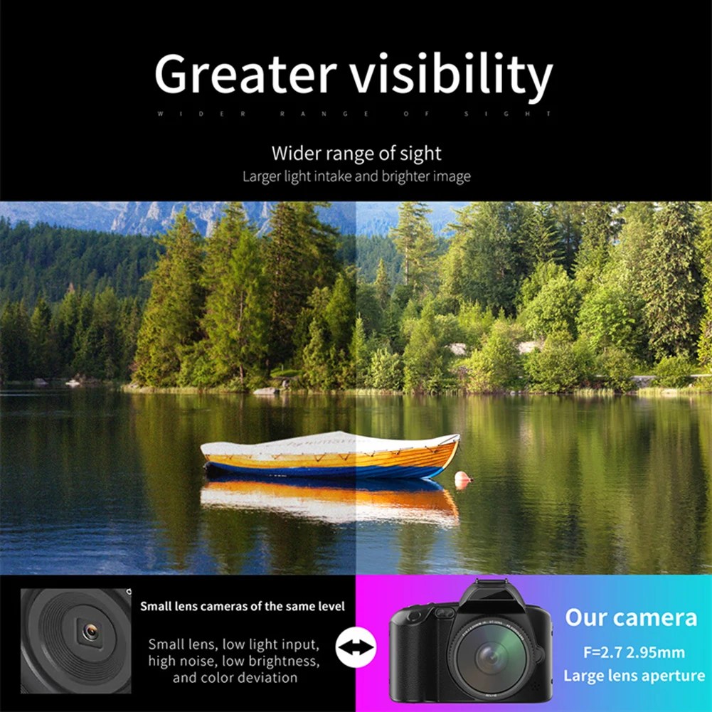 D5 Video kamera 4K kayıt kamera dijital çekim kamera ile 16X dijital Zoom 4K çift Lens profesyonel kamera - Görsel 5