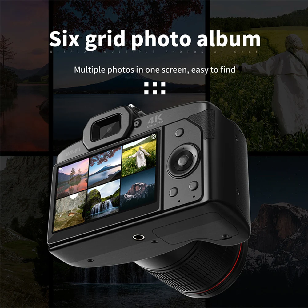 D5 Video kamera 4K kayıt kamera dijital çekim kamera ile 16X dijital Zoom 4K çift Lens profesyonel kamera