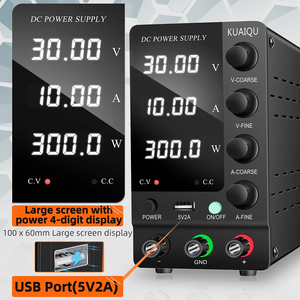 DC laboratuvar güç kaynağı 30V 32V 60V ayarlanabilir voltaj regülatörü tezgah anahtarlama güç kaynağı önceden ayarlanmış akım ON/OFF onarım