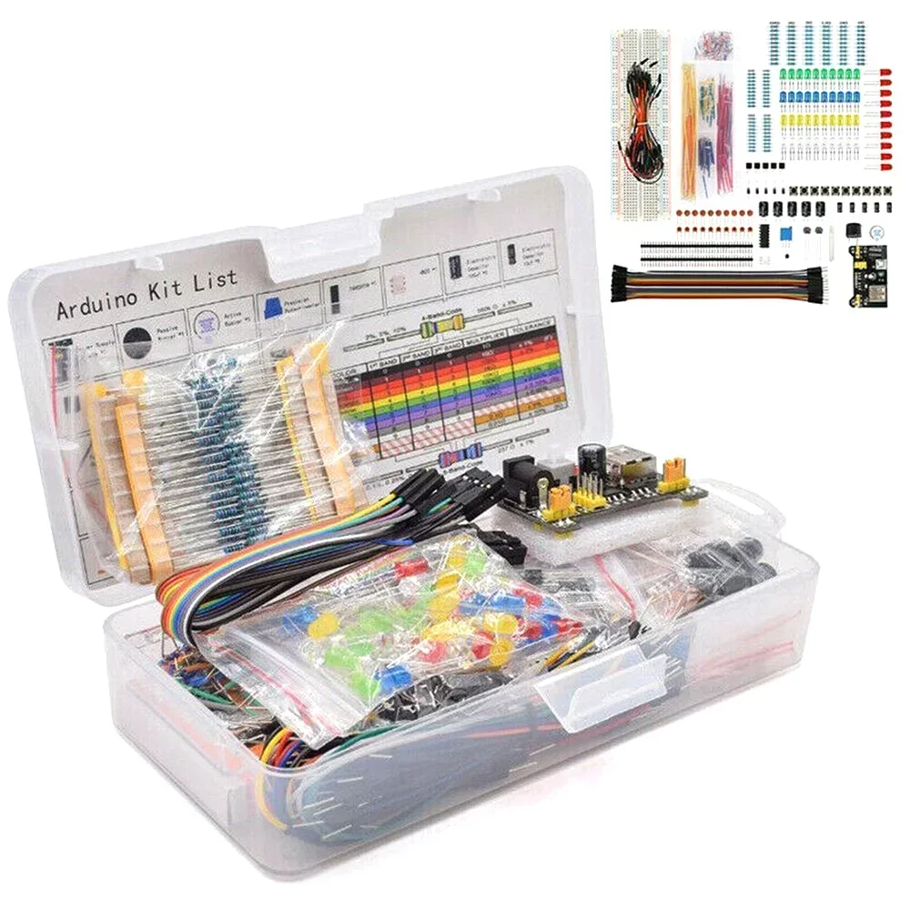 DIY proje başlangıç kiti Arduino için UNO R3 kiti elektronik DIY kiti elektronik bileşen seti kutusu ile 830 tie-puan Breadboard