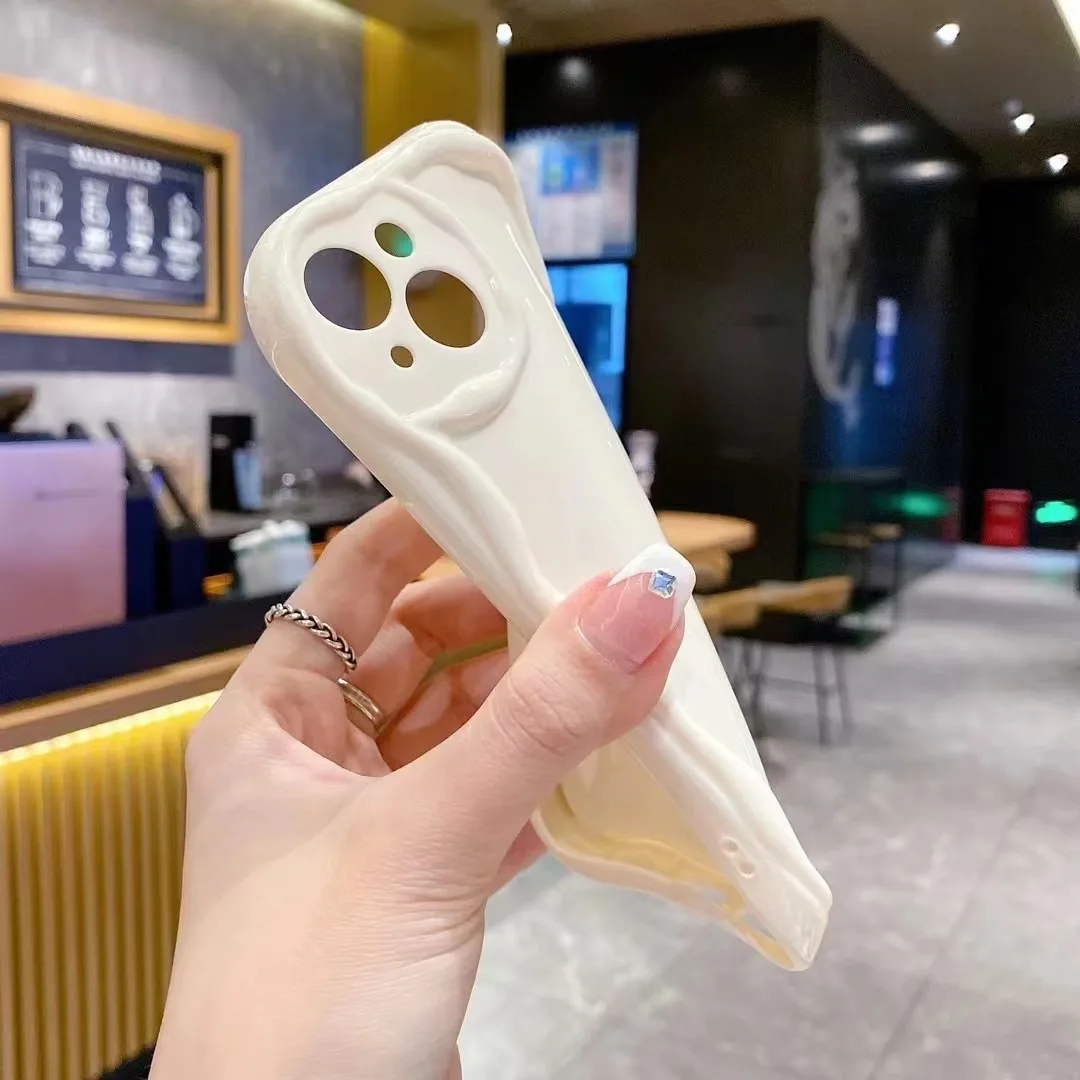 Dalga düz renk telefon kılıfı Samsumg S24 Ultra durumda A54 5g A34 A53 A13 A14 sama24 A25 A35 aa05 S22 S23 Ultra S21 FE kapak - Görsel 5