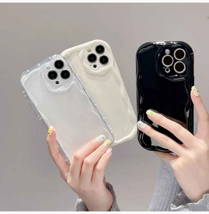 Dalga düz renk telefon kılıfı Samsumg S24 Ultra durumda A54 5g A34 A53 A13 A14 sama24 A25 A35 aa05 S22 S23 Ultra S21 FE kapak