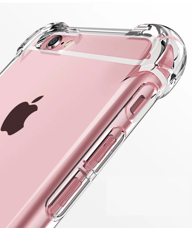 Darbeye dayanıklı silikon kapak için iPhone SE 2020 kılıfı ben telefon 7 artı 8 şeffaf kılıf Apple iPhone 6 için artı 6S iPhone7 iPhone8 - Görsel 2
