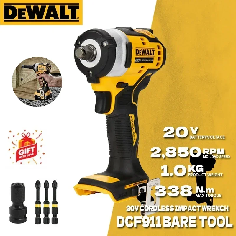 Dewalt fırçasız kompakt darbe anahtarı 1/2 "Hog yüzük örs aracı ile sadece 20V MAX güç aracı şarj edilebilir elektrik anahtarı DCF911