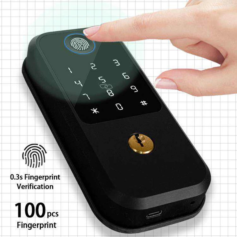 Dijital akıllı ev güvenlik kapısı kilit şifre RFID kart elektronik tuş takımı ile sürgülü kilit acil anahtar ev çalışma malzemeleri - Görsel 2