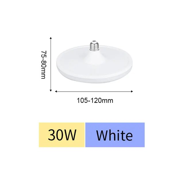 E27 LED ampul 220V UFO lamba E27 LED lambalar soğuk beyaz 15W 20W 40W 50W 60W 70W Bombillas ampul ev aydınlatma için LED ampul ışıkları - Görsel 15