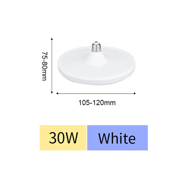 E27 LED ampul 220V UFO lamba E27 LED lambalar soğuk beyaz 15W 20W 40W 50W 60W 70W Bombillas ampul ev aydınlatma için LED ampul ışıkları